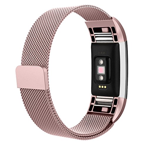 Ak for fitbit charge 2 bands, adjustable milanese stain…