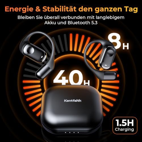 KI Übersetzer Kopfhörer, 3-in-1 Bluetooth 5.3 Sprachübersetzer Ohrhörer mit 150 Sprachen, KI-gestützte Übersetzung, Mehrere Modi für Reisen, Business & Lernen