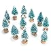 GENENIC Miniature Sisal Christmas Trees on Wooden Bases,1.77 inch Tall (pack of 24)