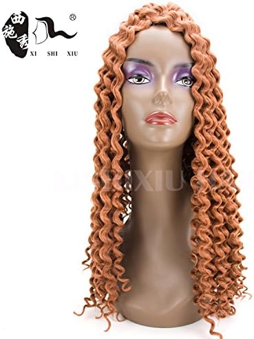 Freetress Water Wave Hair18-20inch Syntheitc Hair Crochet Braids Deep Twist Braiding Hair Free Tress Weave Twist Deep Curly Wave (30#)