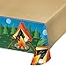 Creative Converting 329320 Camping Design Rectangular Plastic Tablecover, 1 Pc