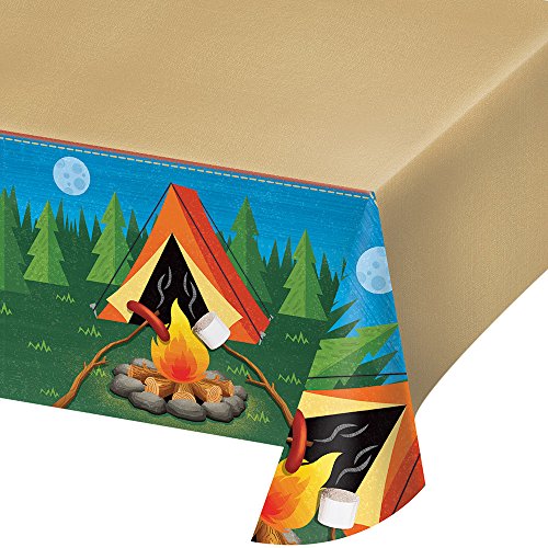 Creative Converting 329320 PLASTIC TABLECOVER ALL OVER PRINT, 54" X 102", One Size, Multicolor