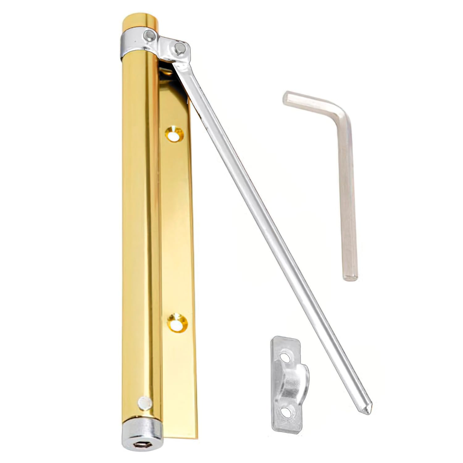 Wolfpack - b.1 Gold-Coloured Anodized Aluminium Door Closer