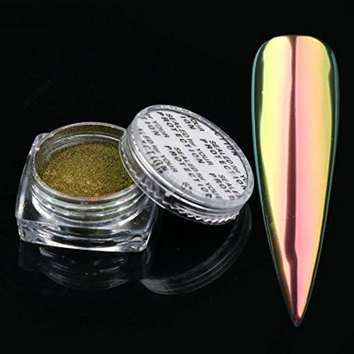 Meicailin New Fashion Optical Chameleon Mirror Nail Glitters Dust Powder 0.5g Chrome Pigment Manicure Nail Art Decoration (05)