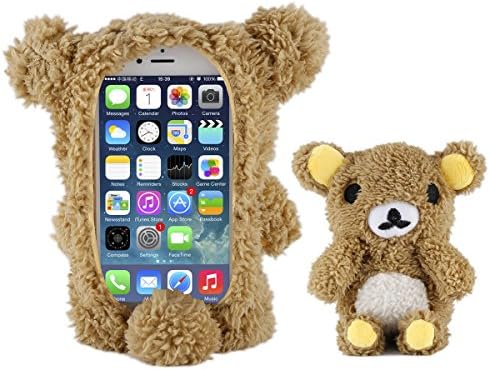Moonmini Stylish Cute 3D Teddy Bear Doll Toy Plush Case Cover for iPhone 6 / 6S 4.7 inch (Brown)