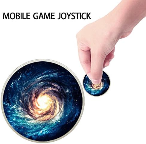 Mobile Phone Game Joystick Phone Touch Screen Joypad Tablet Funny Game Controller for Smartphone Gaming (Blue)