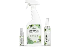 Cedarcide Original Bug Spray | Repel & Kill Fleas, Ticks, Mosquitoes, Mites, Ants & Chiggers | for use on People, Pets & Home | Natural Cedar Oil | Eco-Friendly | Small Size Kit