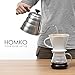 HOMKO Coffee Drip Kettle - Pour Over Tea Kettle Gooseneck Kettle Stovetop - 40floz (1.2L, Silver)