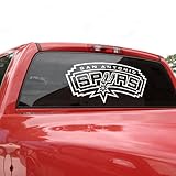 NBA San Antonio Spurs 18x18 White Logo Decal