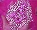 5 Yards African Lace Fabrics Nigerian French Beaded Tulle Fabric (Rose)
