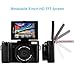 Digital Camera Camcorder Full HD Digital Video Camcorder 1080P 24.0MP 3” LCD Flip Screen Vlogging Camera with Wide Angle Lens and Flash Light