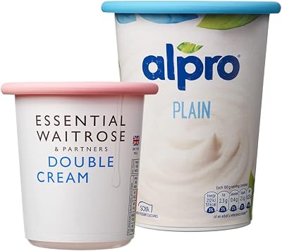 MOOPOPS Pot Tops 2 Reusable Silicone Airtight Fits Standard Yoghurt Pots Pastel