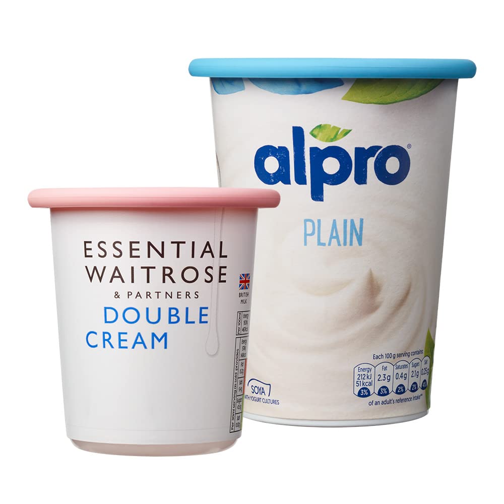MOOPOPS - Pot Tops. 2 Reusable Silicone Tops specifically Designed to fit Standard Yoghurt and Cream pots. (Pastel) — image 1
