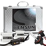 Kensun 55w HID Xenon Conversion Kit All Bulb Sizes and Colors with Digital Ballasts - 9006 (HB4) - 6000k