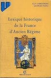 Image de Lexique historique de la France d'Ancien Régime