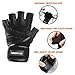 isnowood Weight Lifting Gloves - Padded Anti-Slip Silica Gel Grip, Gym Gloves for Powerlifting, Training, Exercise (Men & Women) with Free Portable Bag (L(Fits 8-8.5 Inches))