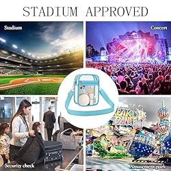USPECLARE Clear Purse Stadium Transparent Messenger