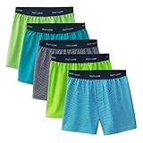 Fruit of the Loom Big Boys' 5 Pack Knit Boxer, Assorted, S