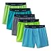 Fruit of the Loom Boys' Big 5 Pack Knit Boxer, Assorted, S