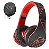 PowerLocus-Bluetooth-Over-Ear-Headphones-Wireless-Stereo-Foldable-Headphones-Wireless-and-Wired-Headsets-with-Built-in-Mic-Micro-SDTF-FM-for-iPhoneSamsungiPadPC-BlackRed PowerLocus Bluetooth Over-Ear Headphones, Wireless Stereo Foldable Headphones Wireless and Wired Headsets with Built-in…