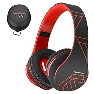 PowerLocus Bluetooth Over-Ear Headphones, Wireless Stereo Foldable Headphones Wireless and Wired Headsets with Built-in…