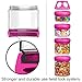 BeneLabel Stackable Food Storage Containers for Formula Travel Container for Storing Milk, Protein Powder, Snacks, Travel Items, BPA Free(Red, 31oz)