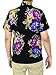 La Leela Hawaiian Shirt For Men Short Sleeve Front-Pocket Beach Floral Violet