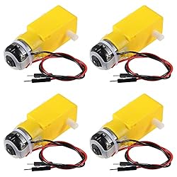 Diann 4pcs TT Motor DC 3-6V Gearbox Motor 200RPM