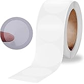 500 Pcs Roll Clear Stickers 1.5 Inch Package Seals Envelope Seals for Mailing Round Circle Dots Seal Labels Transparent Envelope Tab Sealer and Retail Package Self Adhesive Seal Label Stickers