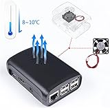 SunFounder Premium Black Case ABS for Raspberry Pi 3 Model B+ 3B 2B B+ with Externa