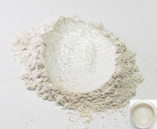 50gr "Shoji" Glittery White Mica Powder Pigments (Resin, Paint, Epoxy, Soaps, Nail Polish, Liquid Wraps)