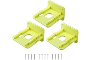 18V Battery Holder Wall Mount for P102 P103 P104, Impact-Resistant ABS Storage Rack Organizer for Garage Workshop, Secure Too