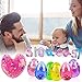 24 Pack Easter Egg Slime Putty Glitter Crystal Soft Eggs Slime DIY Kit Sludge Toy Fluffy Stretchy Stress Relief Classroom Easter Party Favor for Kids