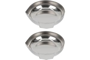 Tofficu Stainless Steel Diamond Weighing Tray for Jewelry and Food Scale Accessories Kitchen and Bakery Use