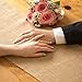Burlap table runner 12″x108″ inches | NEW Arrival | Rustic table runner | TRUE 100% Jute table runner Wedding decoration - Dining table runner Roll Kitchen table runner Long table runner EleganceWay