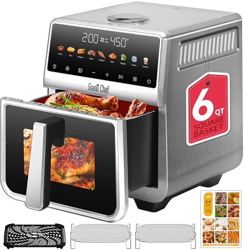 Air Fryer 6 Qt 1700W Stainless Steel