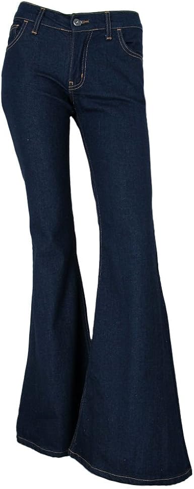 Fans London Jeans Stretch Pattes D Eph Pour Femme Style Annees 60 Et 70 66 Cm Indigo Amazon Fr Vetements Et Accessoires