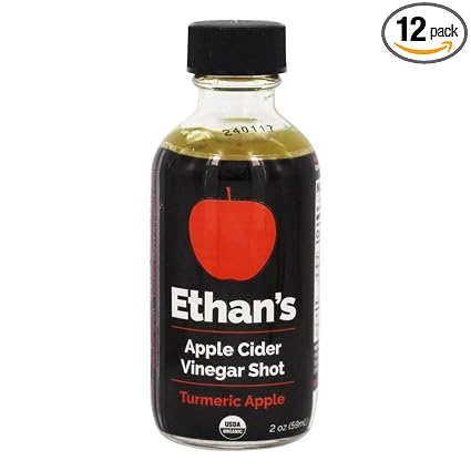 Ethans Apple Cider Vinegar Shots Turmeric Apple Pack Of 12