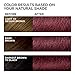 L'Oréal Paris Feria Multi-Faceted Shimmering Permanent Hair Color, 41 Crushed Garnet (Rich Mahogany), 1 kit Hair Dye