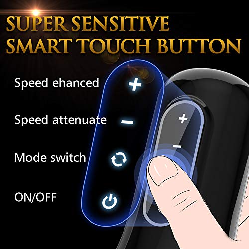 Male Masturbator Cup with 8 Reversible Rotation Modes * 8 Fast Speeds, Automatic Men Masturbation Stroker with Pussy Ass Sleeve for Penis Stimulation, Fondlove Detachable Sex Toy for Adult Pleasure