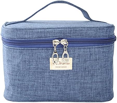 TePiLl Travel Toiletries Comestic Bag Case Portable Hanging Makeup Bathroom Brush Storage Pouch for Business, Camping, Vacation(Blue)