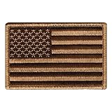 Tactical USA Flag Patch - Desert Tan 2