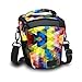 USA Gear DSLR Camera Case for Men and Women with Top Loading Accessibility, Adjustable Shoulder, Small Camera Sling Bag, Padded Handle - Camera Holster Bag for Nikon, Canon, Panasonic (Geometric)