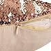 cygnus The Office Merch Dwight Schrute Sequin Pillow Covers Mermaid Magic Reversible Decorative Change Color Pillow Covers 16x16 inch Funny Gag White Elephant Gifts,Champagne Gold
