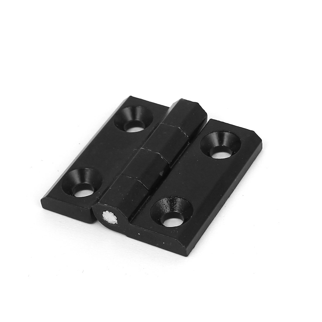 sourcing map Cupboard Door 40mm x 38mm Aluminium Ball Bearing Hinge Black