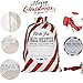 Tututassy 3Pack Blank Santa Sack, Personalized Santa Bag with Drawstring 26