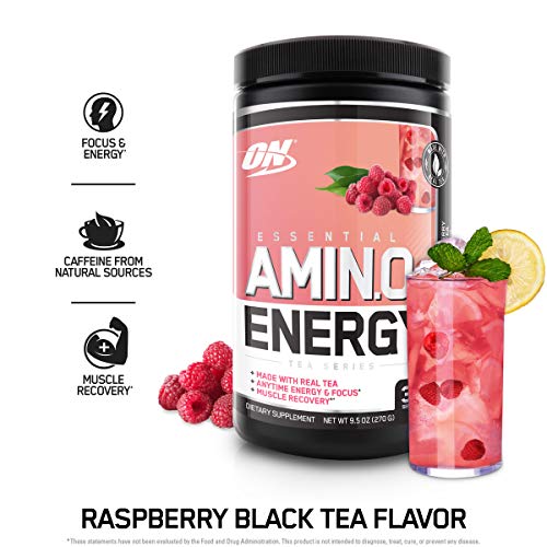 Optimum Nutrition Amino Energy Pre Workout with Green Tea, BCAA, Amino Acids, Keto Friendly