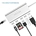 Ultimate 6-in-1 USB-C Adapter Docking Hub, Type C Thunderbolt 3 to 4K UHD HDMI Docker Converter with 2 USB 3.0, Micro SD/TF Card Reader, Power Delivery,1000Mb Ethernet Port for MacBook Pro