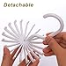 IPOW 2 Pack Updated Twirl Tie Rack Belt Hanger Holder Hook for Closet Organizer Storage