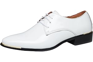 Men's Formal Business Comfortable Leather Shoes Stylish Lace Up Pointed Toe Design Breathable Slip Casual Footwear for All Oc